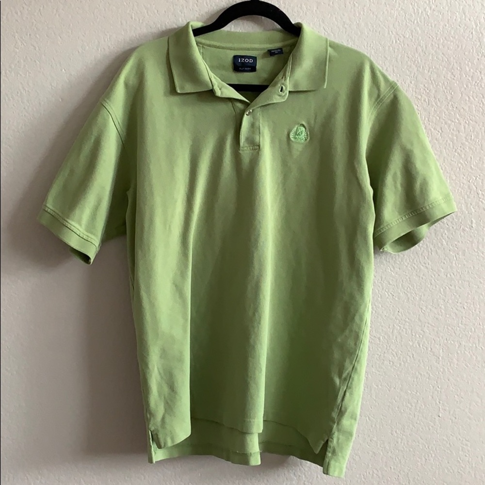 Men’s bright green IZOD polo